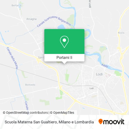 Mappa Scuola Materna San Gualtiero