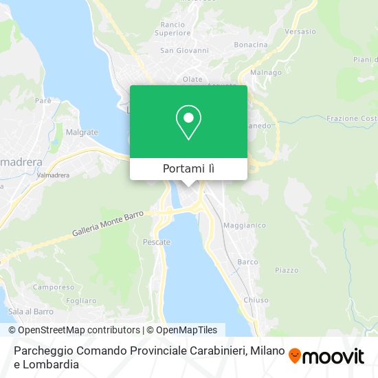 Mappa Parcheggio Comando Provinciale Carabinieri