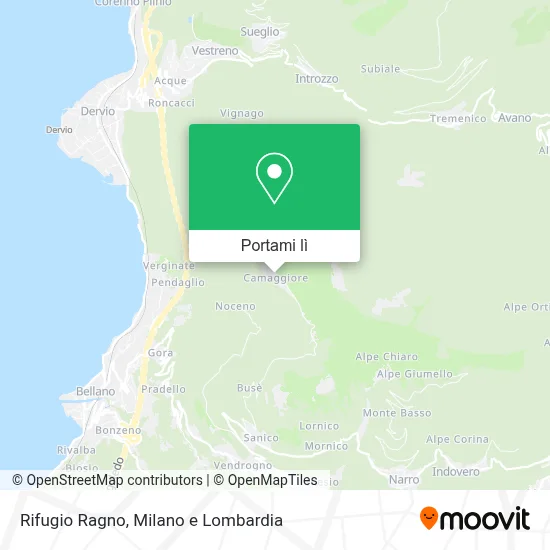 Mappa Rifugio Ragno