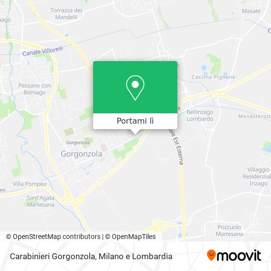 Mappa Carabinieri Gorgonzola
