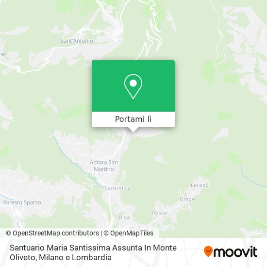 Mappa Santuario Maria Santissima Assunta In Monte Oliveto