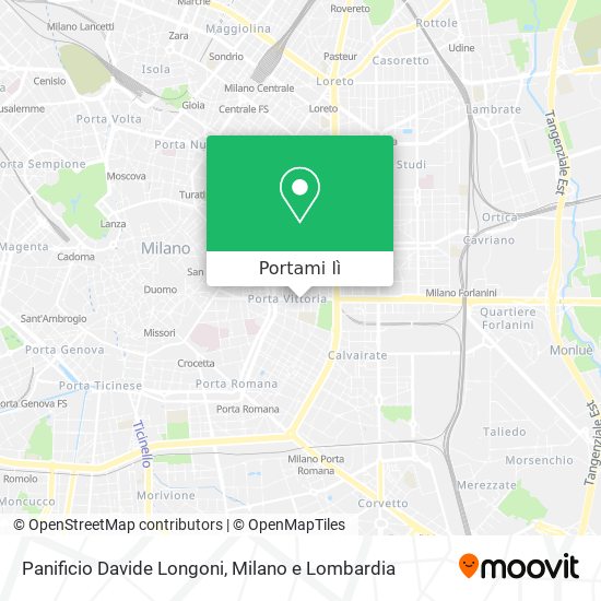 Mappa Panificio Davide Longoni