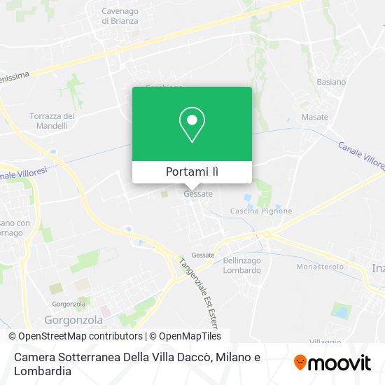 Mappa Camera Sotterranea Della Villa Daccò