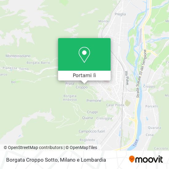 Mappa Borgata Croppo Sotto