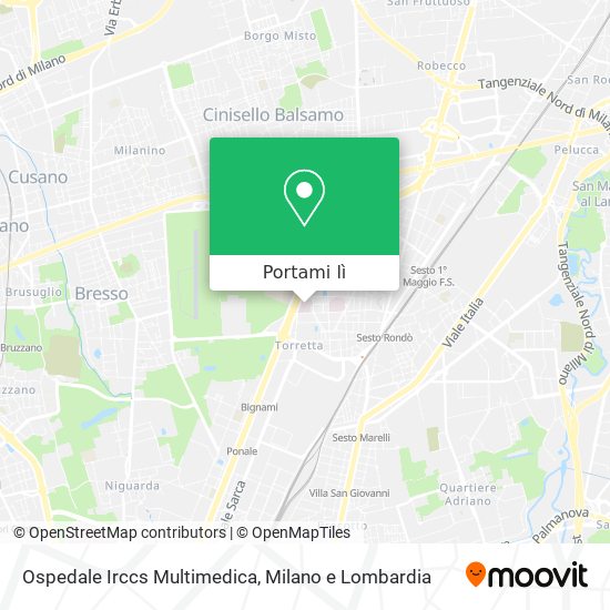 Mappa Ospedale Irccs Multimedica