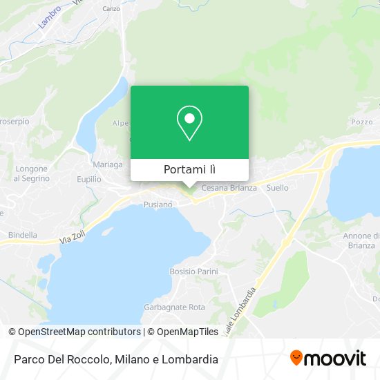Mappa Parco Del Roccolo