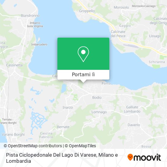 Mappa Pista Ciclopedonale Del Lago Di Varese