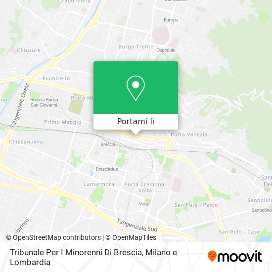 Mappa Tribunale Per I Minorenni Di Brescia