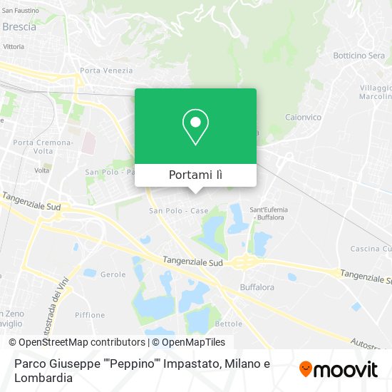 Mappa Parco Giuseppe ""Peppino"" Impastato