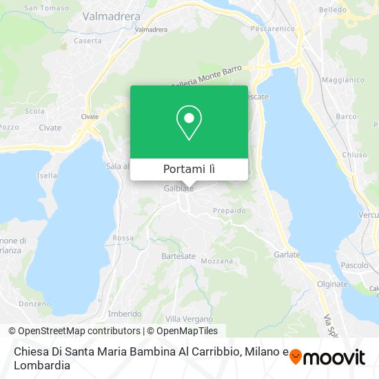 Mappa Chiesa Di Santa Maria Bambina Al Carribbio