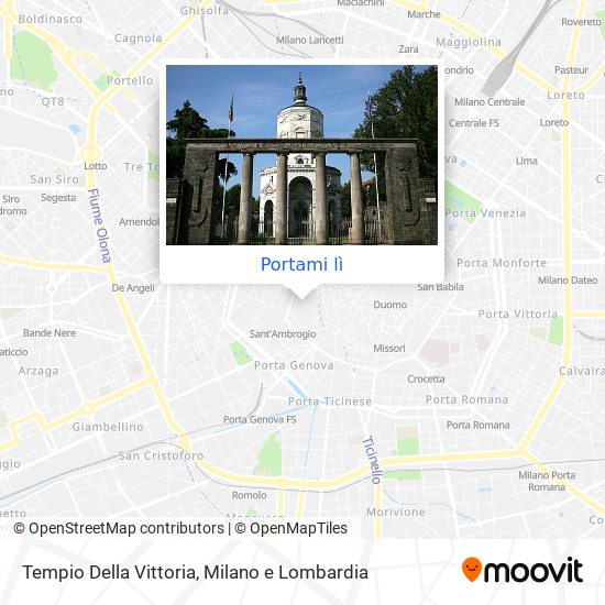 Mappa Tempio Della Vittoria