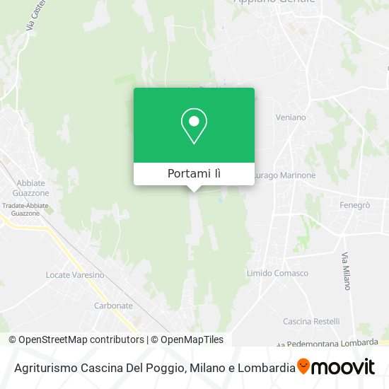 Mappa Agriturismo Cascina Del Poggio