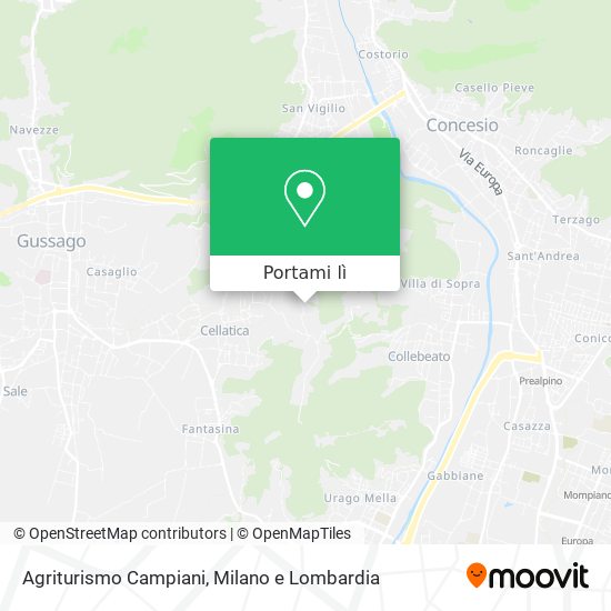 Mappa Agriturismo Campiani