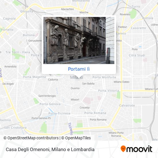Mappa Casa Degli Omenoni
