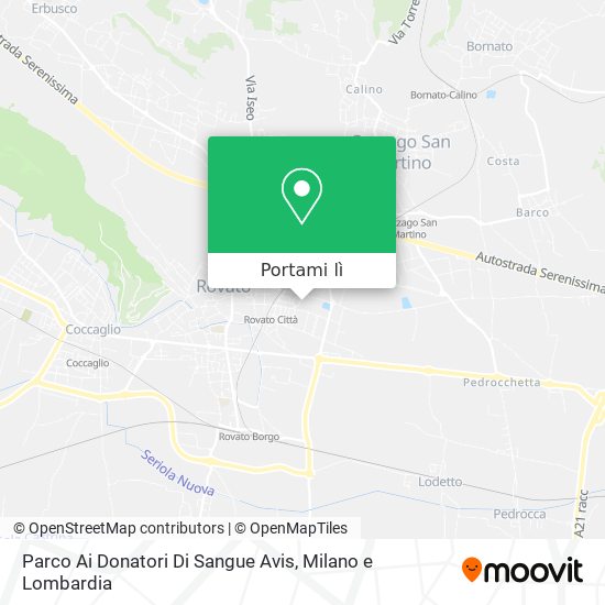 Mappa Parco Ai Donatori Di Sangue Avis