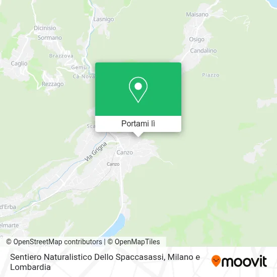 Mappa Sentiero Naturalistico Dello Spaccasassi
