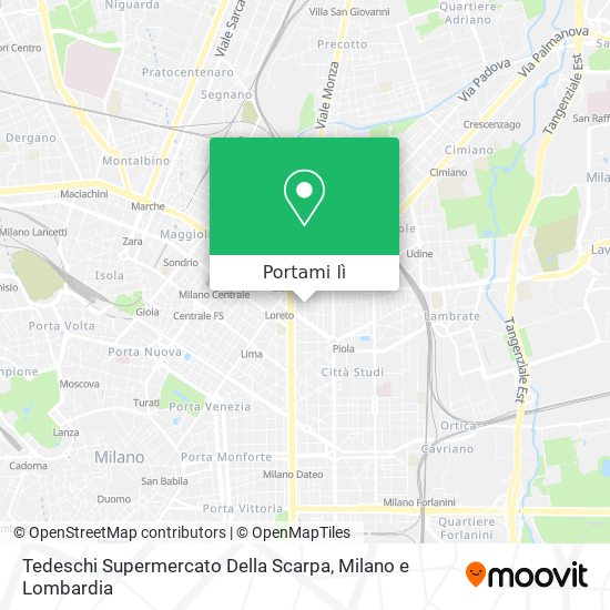 Mappa Tedeschi Supermercato Della Scarpa