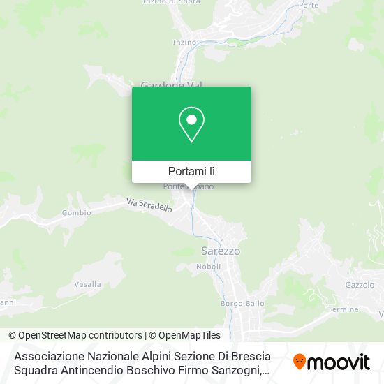 Mappa Associazione Nazionale Alpini Sezione Di Brescia Squadra Antincendio Boschivo Firmo Sanzogni