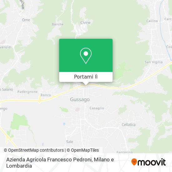 Mappa Azienda Agricola Francesco Pedroni