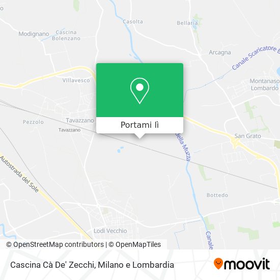 Mappa Cascina Cà De' Zecchi