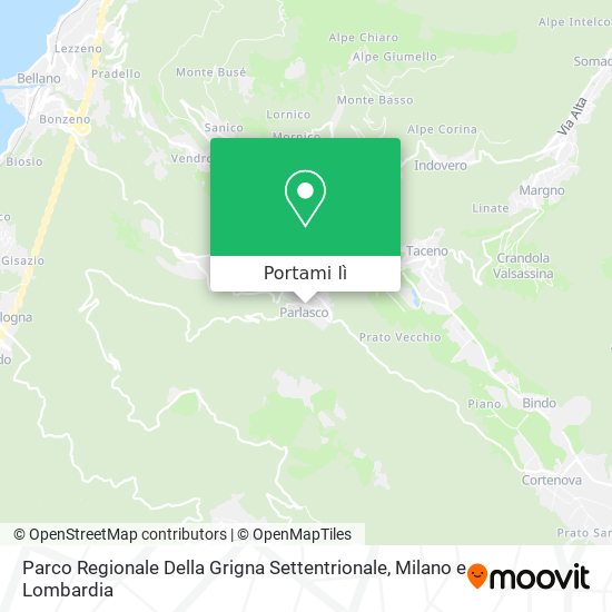 Mappa Parco Regionale Della Grigna Settentrionale