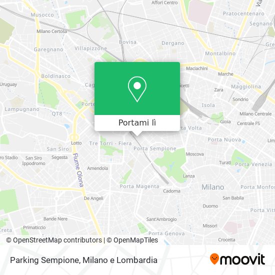 Mappa Parking Sempione
