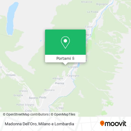 Mappa Madonna Dell'Oro