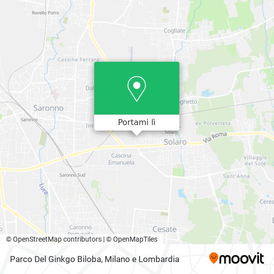 Mappa Parco Del Ginkgo Biloba
