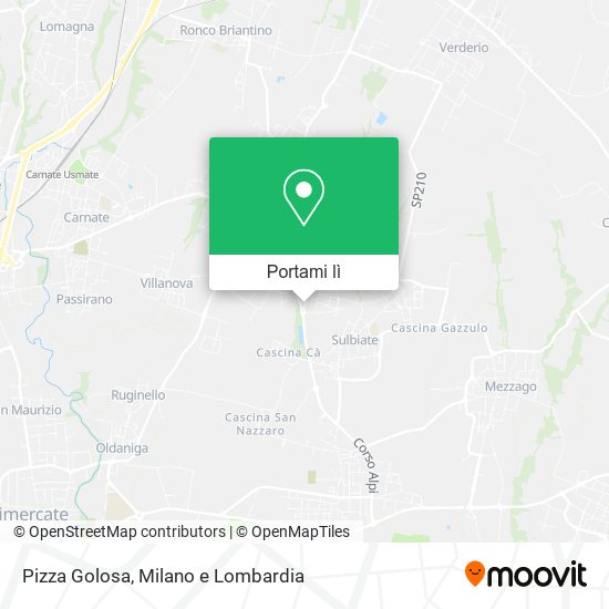 Mappa Pizza Golosa