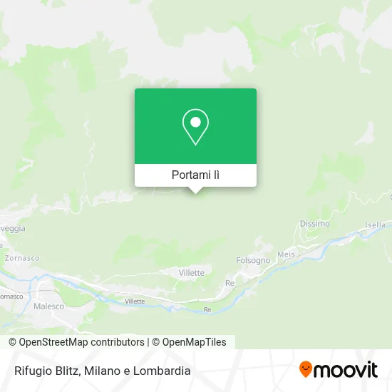 Mappa Rifugio Blitz