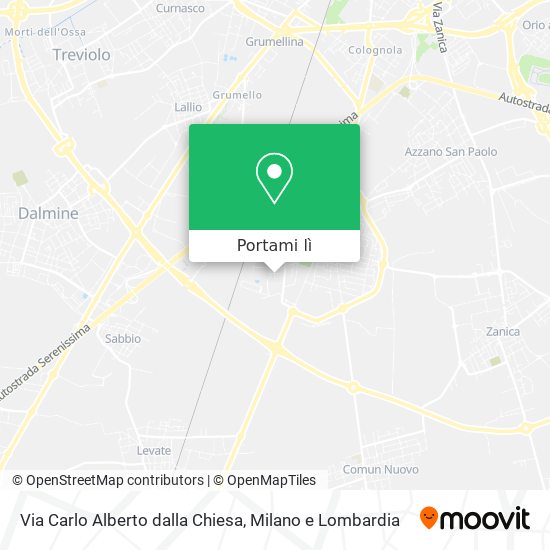 Mappa Via Carlo Alberto dalla Chiesa