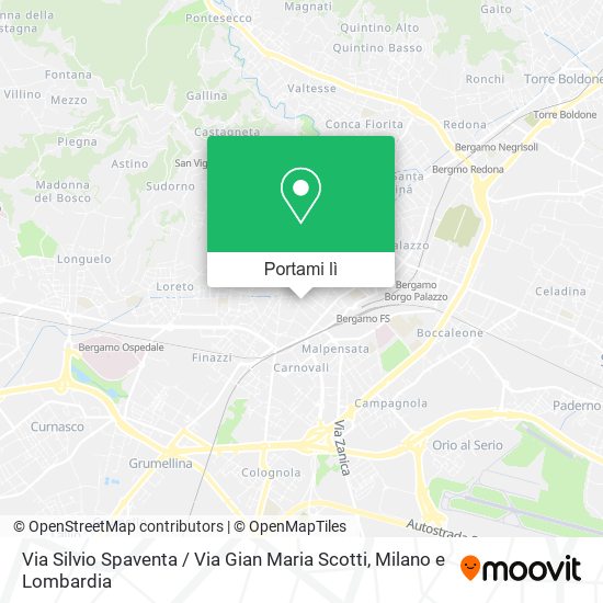 Mappa Via Silvio Spaventa / Via Gian Maria Scotti