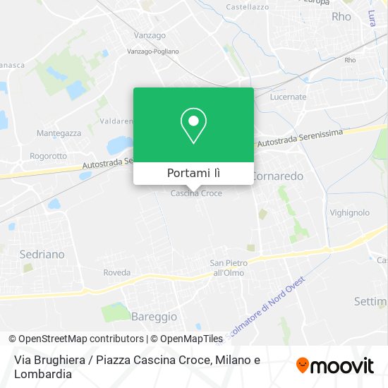 Mappa Via Brughiera / Piazza Cascina Croce