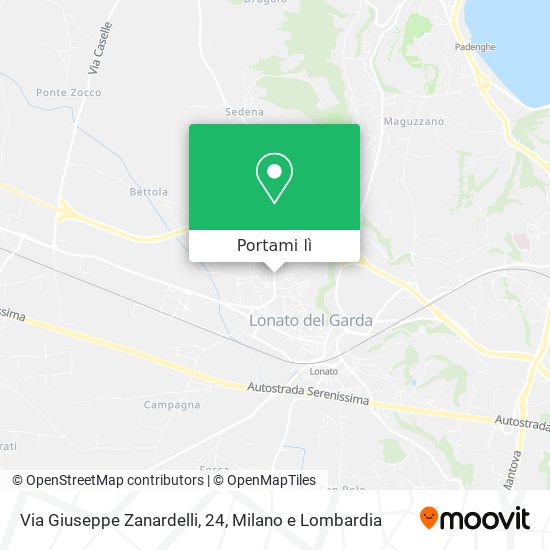 Mappa Via Giuseppe Zanardelli, 24