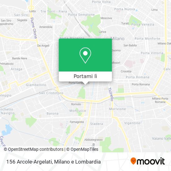 Mappa 156 Arcole-Argelati
