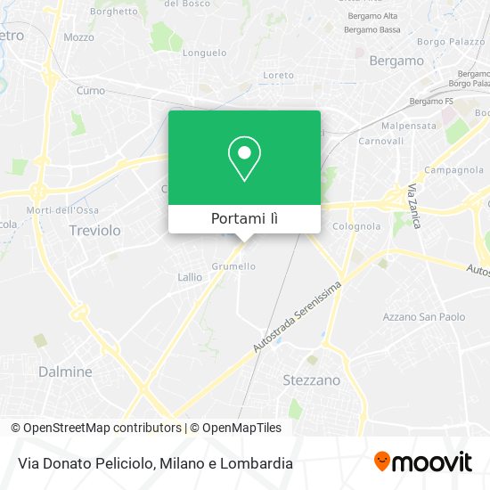 Mappa Via Donato Peliciolo