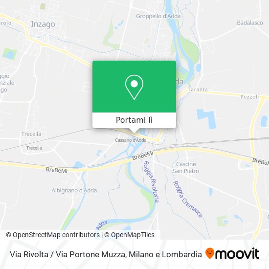 Mappa Via Rivolta / Via Portone Muzza