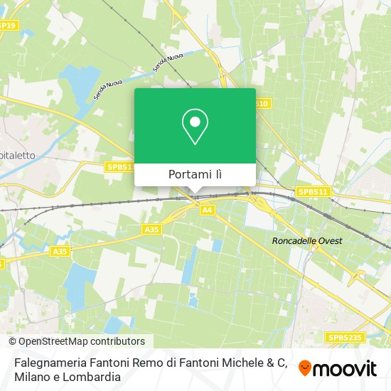 Mappa Falegnameria Fantoni Remo di Fantoni Michele & C