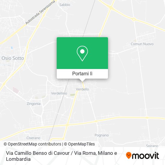 Mappa Via Camillo Benso di Cavour / Via Roma