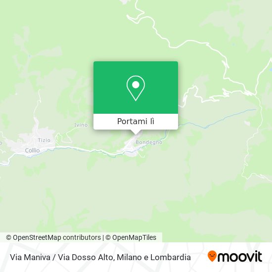 Mappa Via Maniva / Via Dosso Alto