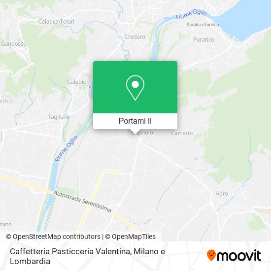 Mappa Caffetteria Pasticceria Valentina