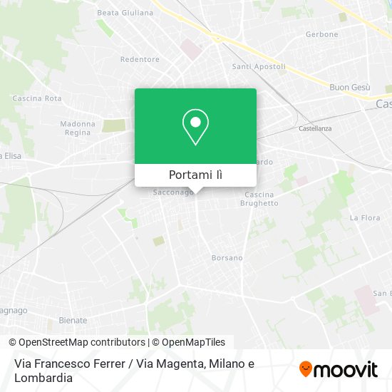 Mappa Via Francesco Ferrer / Via Magenta
