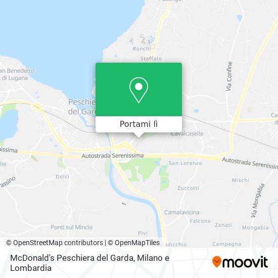 Mappa McDonald's Peschiera del Garda