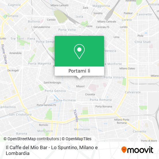 Mappa Il Caffe del Mio Bar - Lo Spuntino