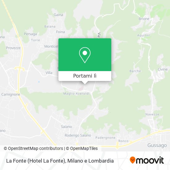Mappa La Fonte (Hotel La Fonte)