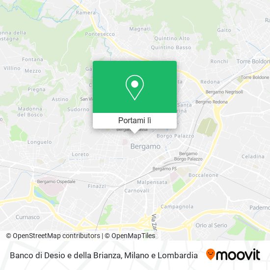 Mappa Banco di Desio e della Brianza