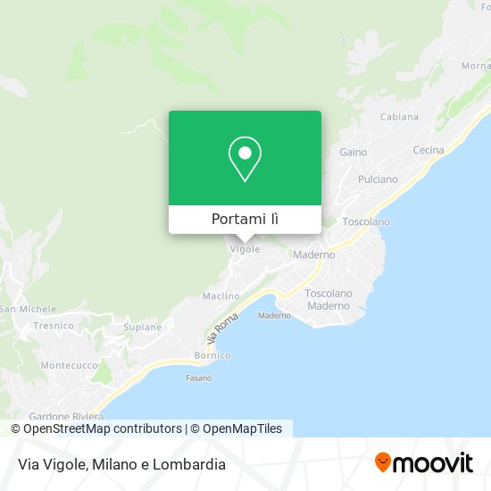 Mappa Via Vigole