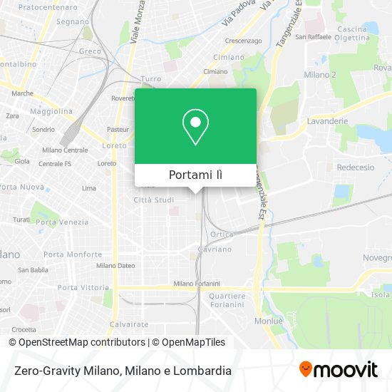 Mappa Zero-Gravity Milano