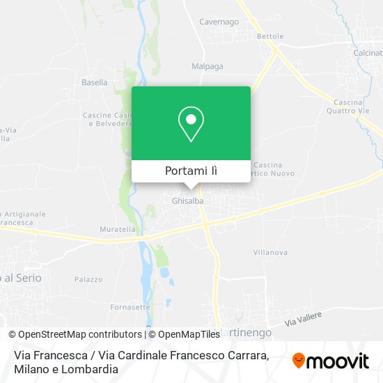 Mappa Via Francesca / Via Cardinale Francesco Carrara
