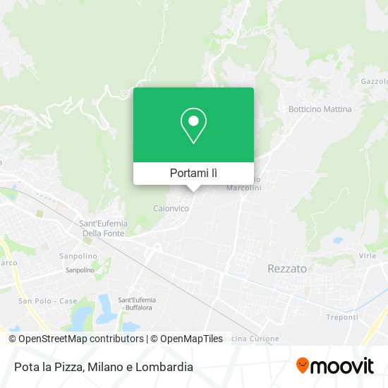 Mappa Pota la Pizza
